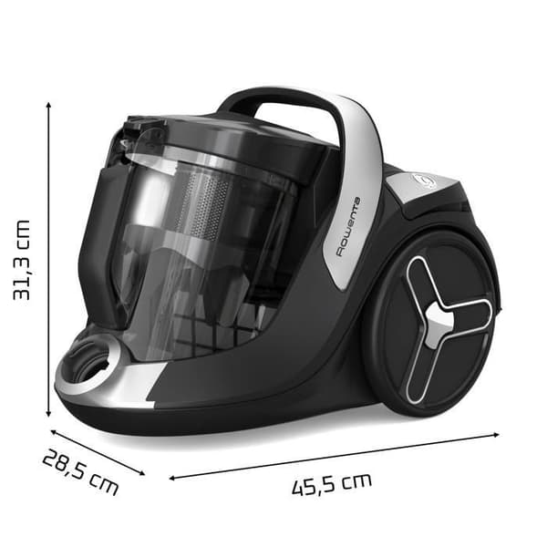 Rowenta G-FORCE CYCLONIC SILENCE Støvsuger til dyr uden pose RO7C66EA