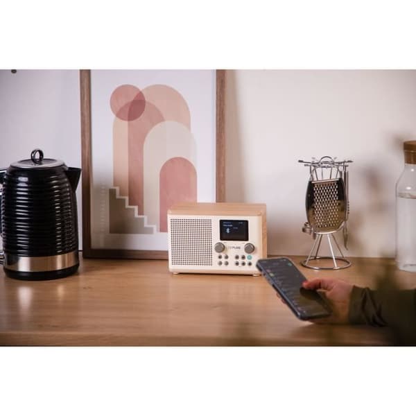 Digitalradio - PURE - Classic H4 - Bomull Vit/Ek