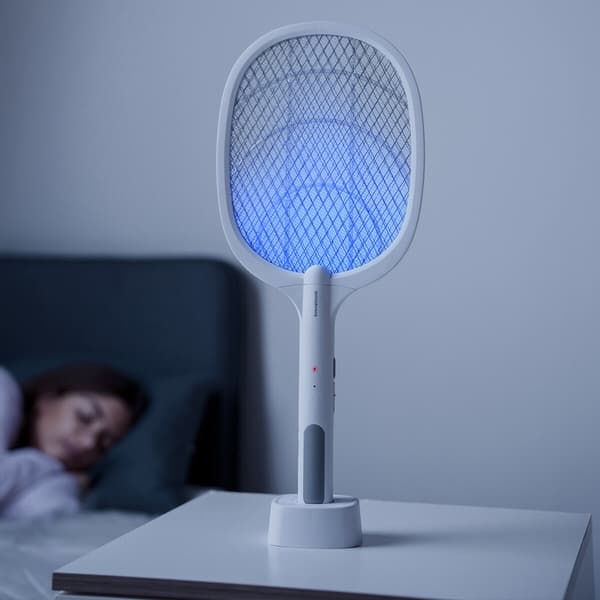 Uppladdningsbart insektsracket med UV-ljus, 3000V, USB-C