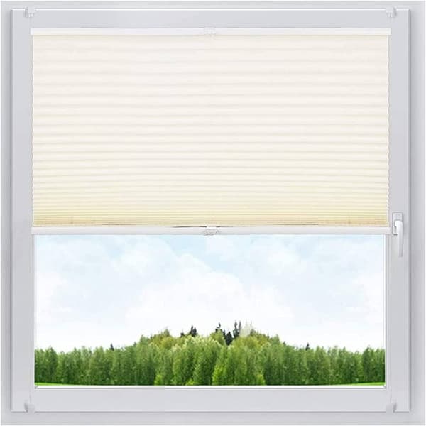 Plisségardinklemme uden bor i reliefoptik | Fløde | 120x130 cm