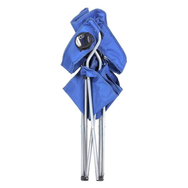 Campingstole sæt af 2, foldbare, lette, blå – 76 x 51,5 x 95,5 cm