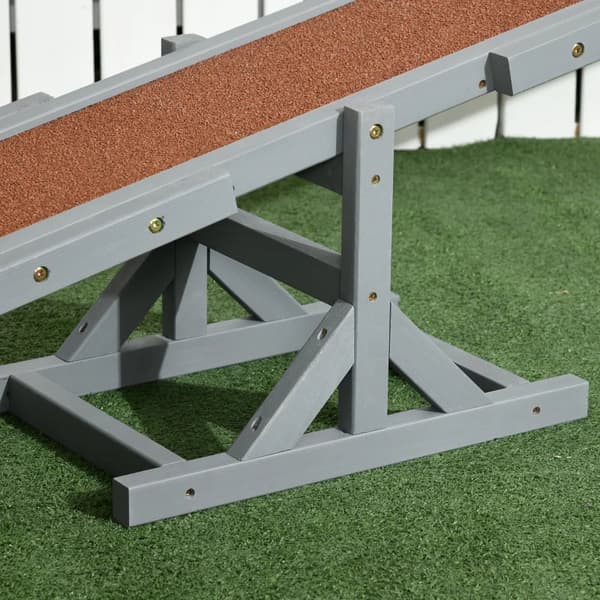 Hunderocker - Agility til hunde | Farve: Grå, brun, sort | Mål: 30x180x30 cm