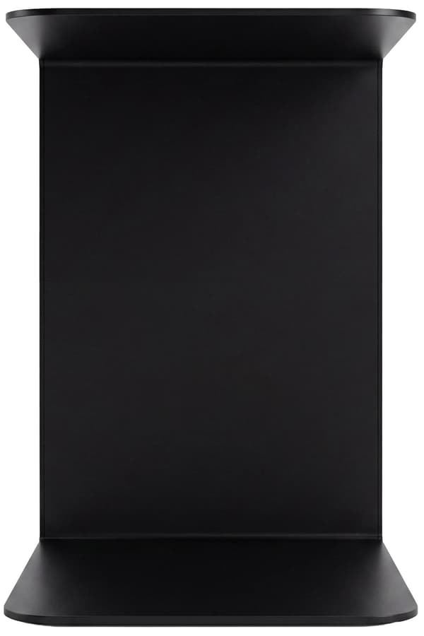 Sidebord Selby - C-formet | Farve: sort | Mål: 28x38x48 cm