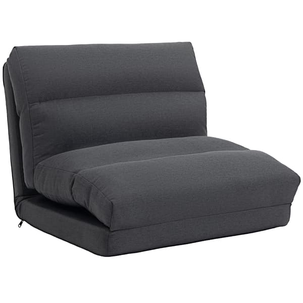 Beanbag chair with bed function and 6 positions | Farve: Grå | Mål: 70x72x56 cm