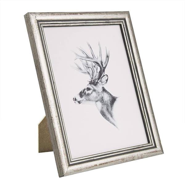 Fotoram i trä med glasplatta | Silver | 30x45 cm