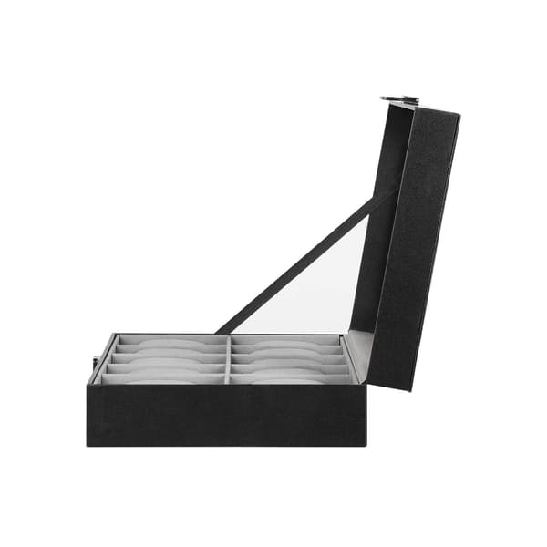 Klocklåda - Displayorganisatör - MDF & sammet - 25 x 7,5 x 20 cm