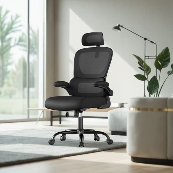 Ergonomisk kontorstol med mesh ryglæn