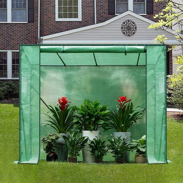 Folie drivhus til planter | Grøn | 200x77x146/169 cm