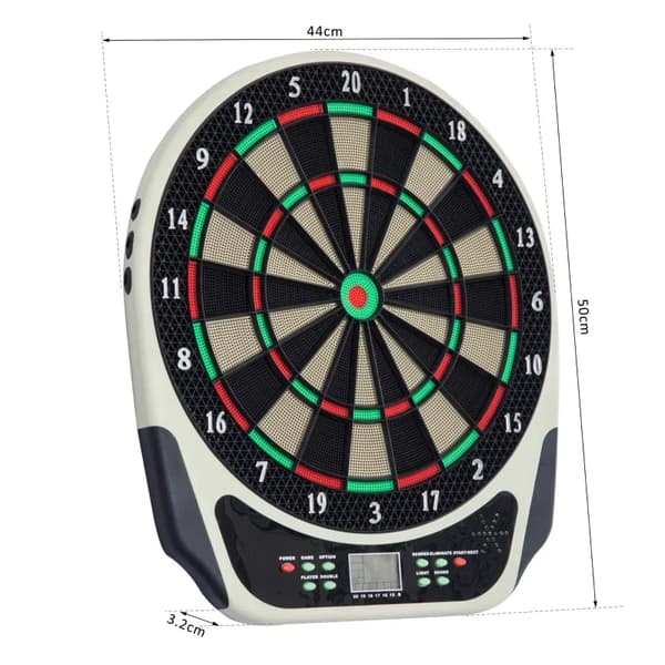 Elektronisk dartskive med 18 spil og 159 variationer | Farve: Sort