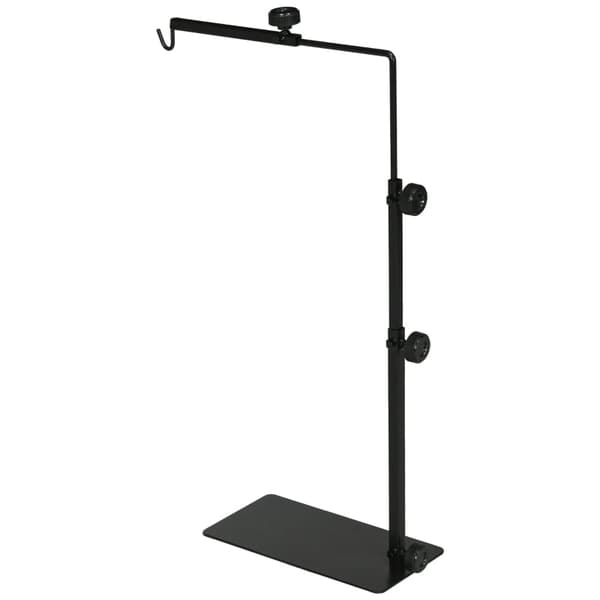 Varmelampestander til krybdyr og padder | Farve: Sort | Mål: 15x40x95 cm