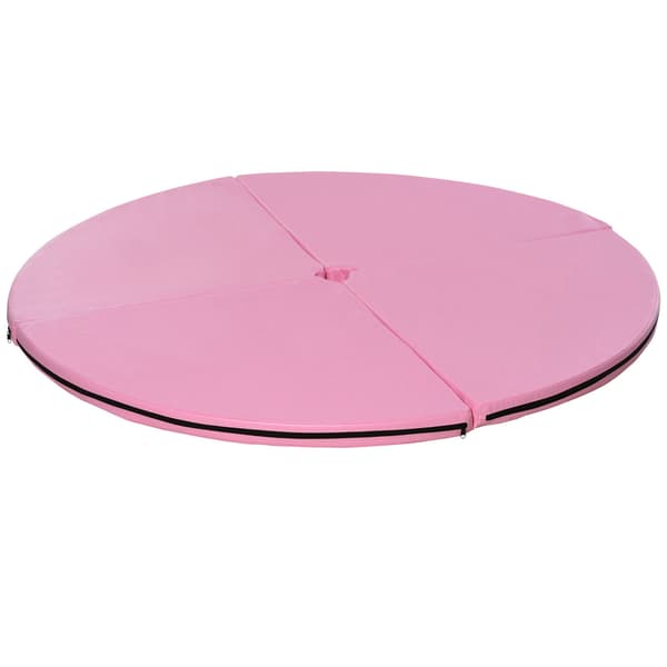 Sammenfoldelig stangdansmåtte | Farve: Pink | Mål: 150x150x5 cm