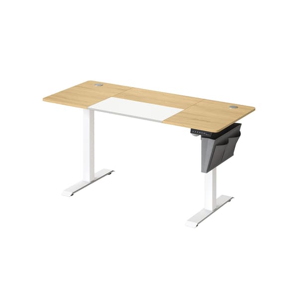 Justerbart elektrisk sidde-stå skrivebord - spånplade stål - 60x140 cm