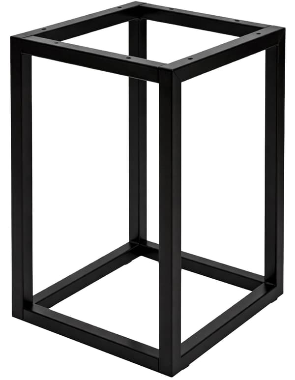 Bordfod af metal til bordplader | Farve: sort