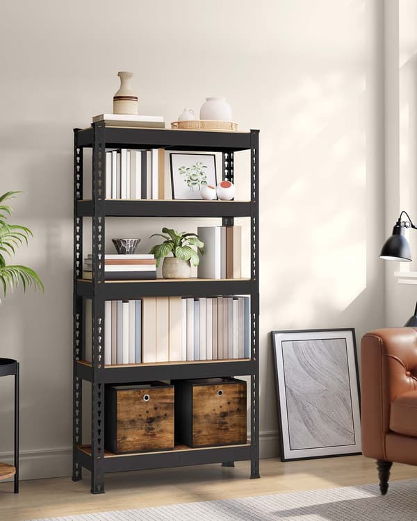 Zware 5-laags stellingkast van staal - 30x75x150 cm