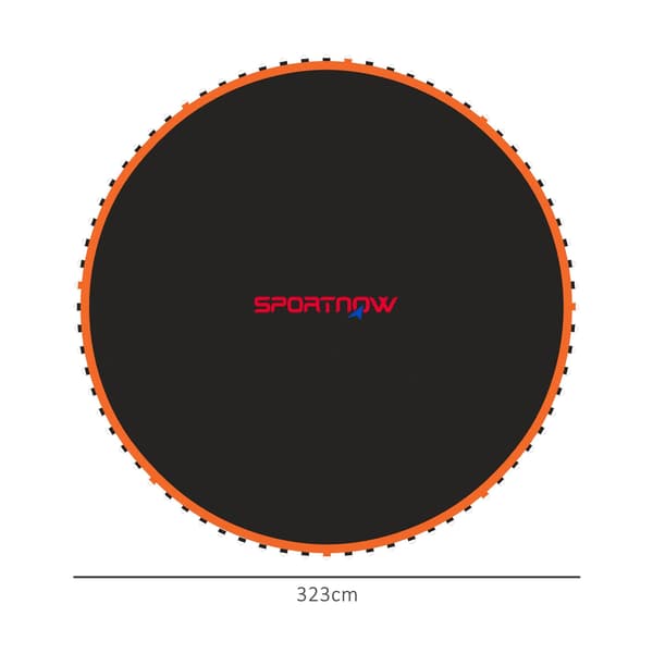 Trampolinmåtte til rund trampolin Ø366 cm - Udskiftningsmåtte | Farve: Orange, sort