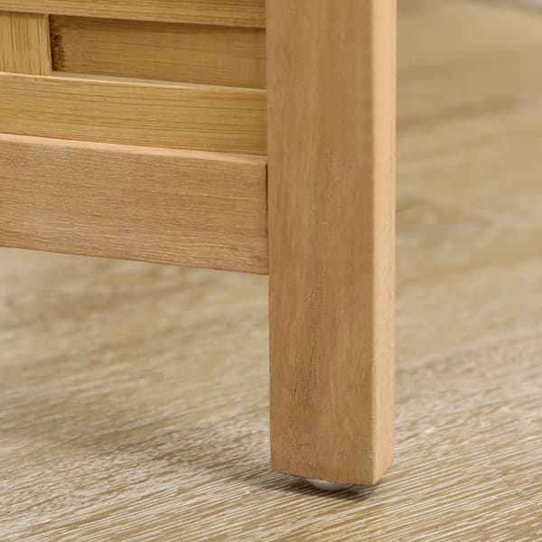 4-delt bambus rumdeler | Farve: Brun | Mål: 160x1,8x170 cm