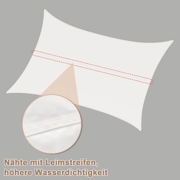 Triangular polyester sun cloth with UV protection | Kerma | 360x360x510 cm