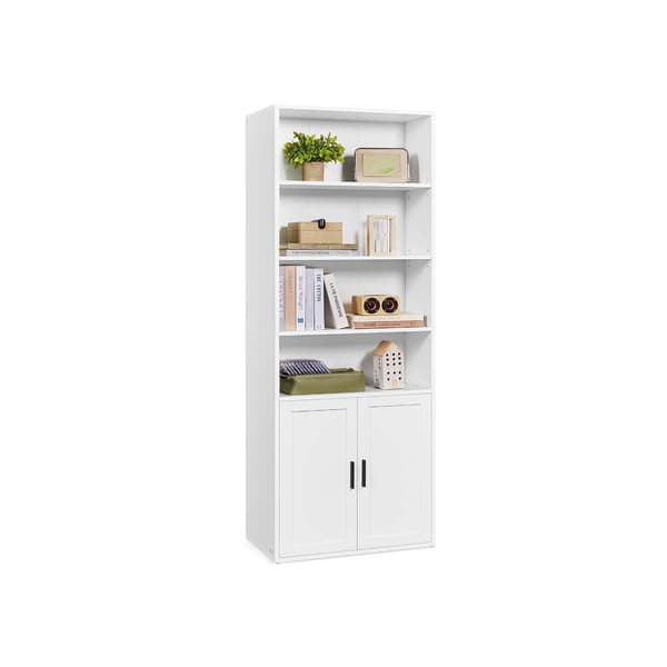 Hvid reol - spånplade og MDF - 24 x 60 x 175 cm