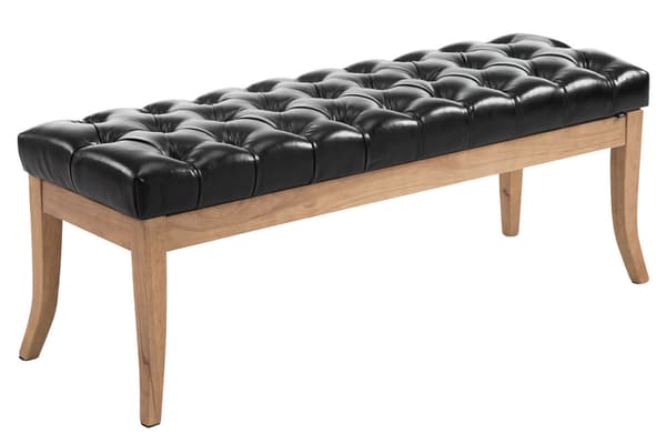 Sofa RAMSES - Chesterfield design sofa | Farve: sort | Mål: 120x38x46 cm