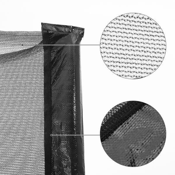 Sikkerhedsnet til trampolin - Ø 244 cm - sort