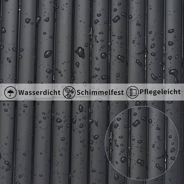 PVC synlighedsmåtte med kabelbindere | Grå | 400x120 cm