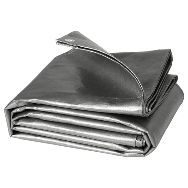 Vedenpitävä pressu silmukoilla 180 g/m² | Harmaa | 300x400 cm