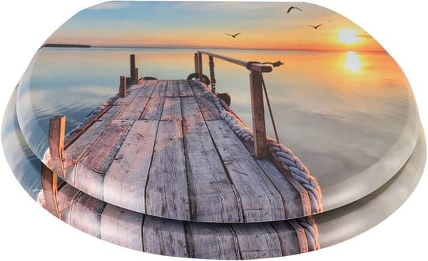 WC-istuin MDF soft close -saranoilla Sunset | Auringonlasku