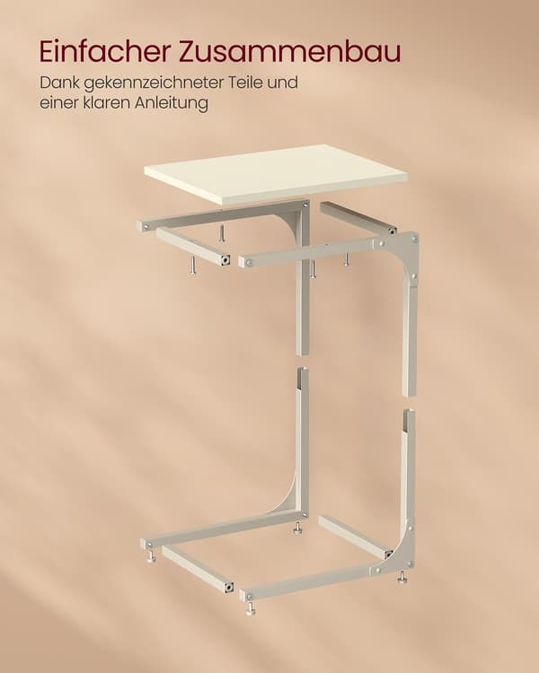 Sidebord - Pladsbesparende design - 30 x 40 x 62 cm