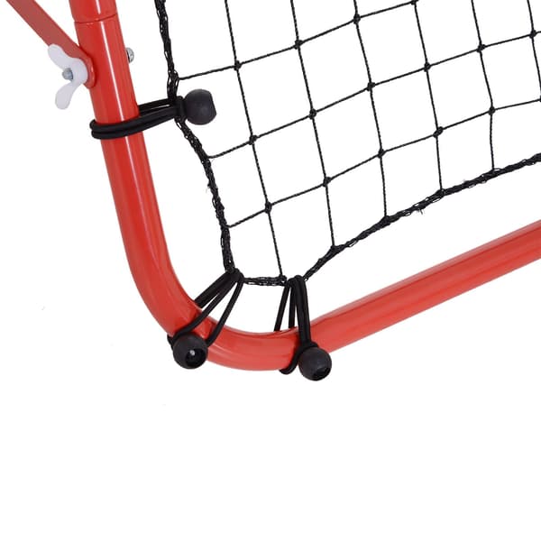 Fodbold Rebounder | Farve: Rød, Sort | Mål: 37,79x31,49x37,79 cm