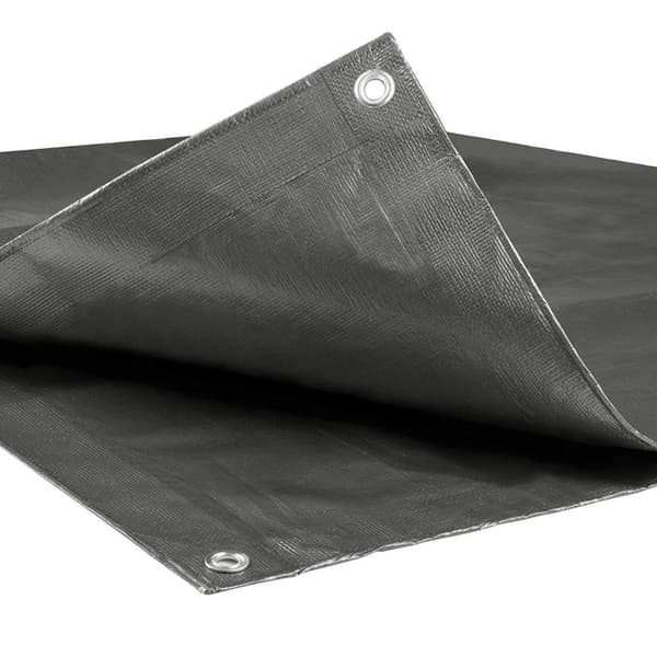 Vedenpitävä pressu silmukoilla 180 g/m² | Harmaa | 150x600 cm