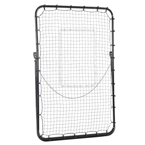 Fodbold-rebound-net - Justerbart træningsmål | Farve: Sort | Mål: 73x123x178,5 cm