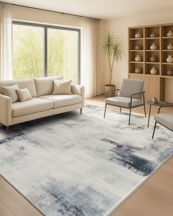 Stue tæppe moderne abstrakt stil | Tauben grå | 160x230 cm