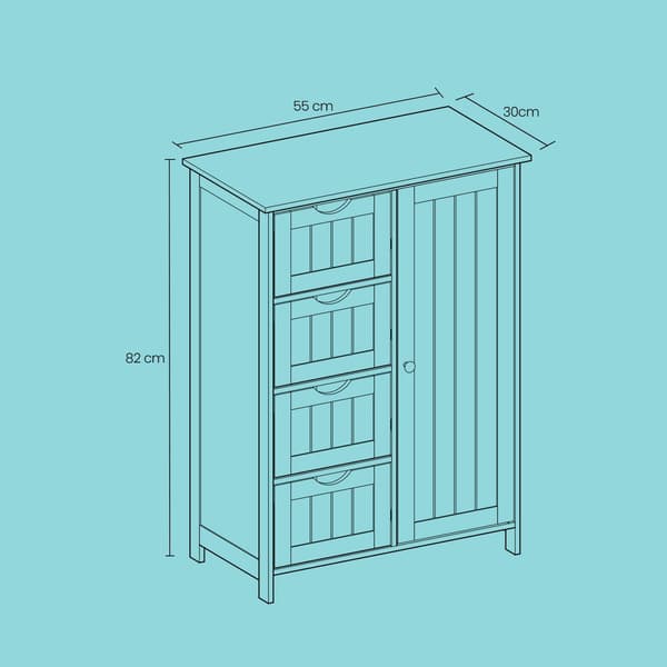 Kapea kylpyhuonekaappi MDF 30x55x82 cm harmaa