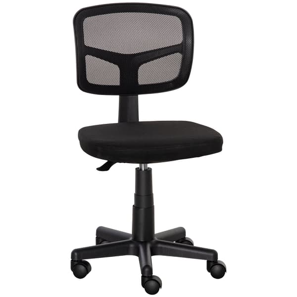Ergonomisk kontorstol med mesh ryglæn, justerbar | Farve: Sort