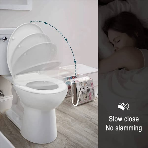 Faux wc-lasit, joissa lastenistuin ja softclose | Valkoinen
