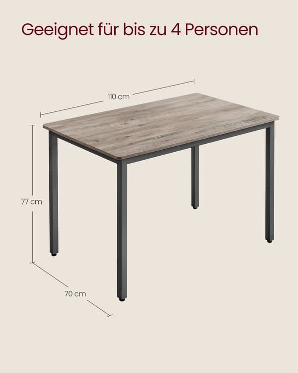 Matbord 70 x 110 x 77 cm - Robust design