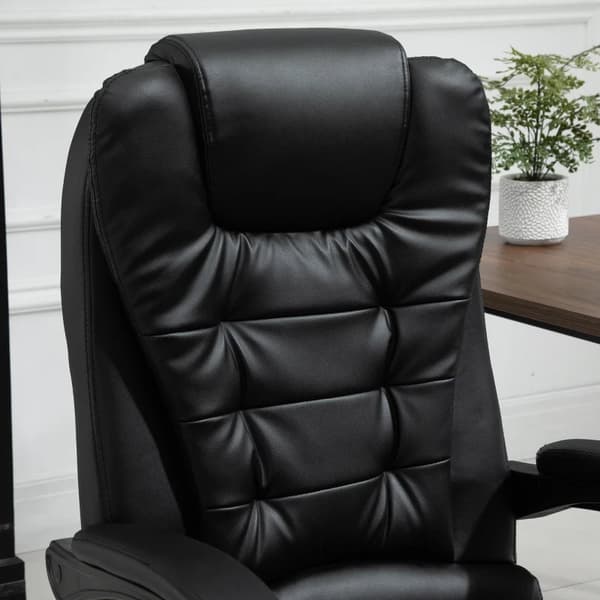 Massage kontorstol - Ergonomisk kontorstol | Farve: Sort | Mål: 54x125x64 cm