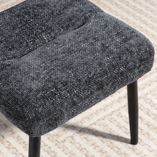 Harmaa chenille-jalkaratas teräsjaloilla | Väri: Harmaa | Mitat: 41x45x38 cm