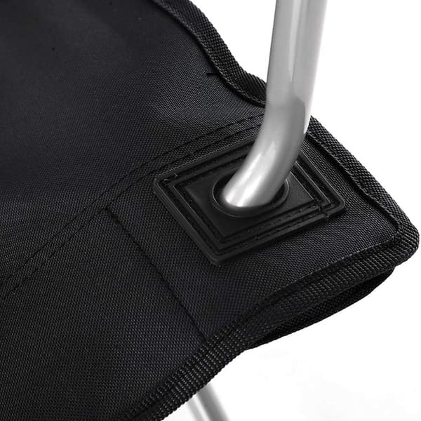 Campingstole sæt af 2, foldbare, lette, sorte - 84 x 52 x 81 cm