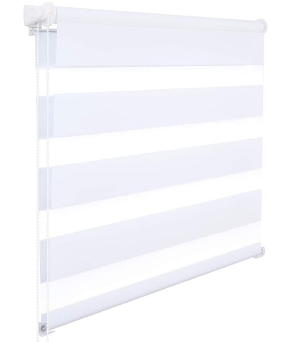 Duo rullegardin uden boring | Hvid | 65x130 cm