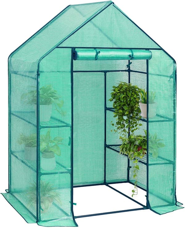 Folie drivhus til planter | Grøn | 143x73x195 cm