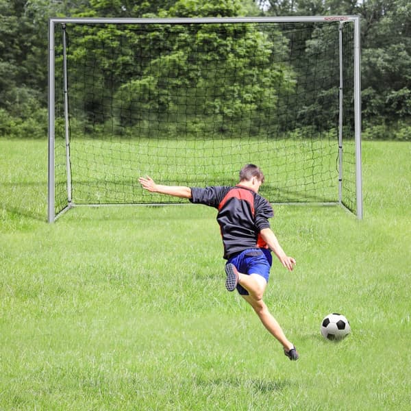 Bærbart fodboldmål | Farve: Grå | Mål: 120x300x200 cm