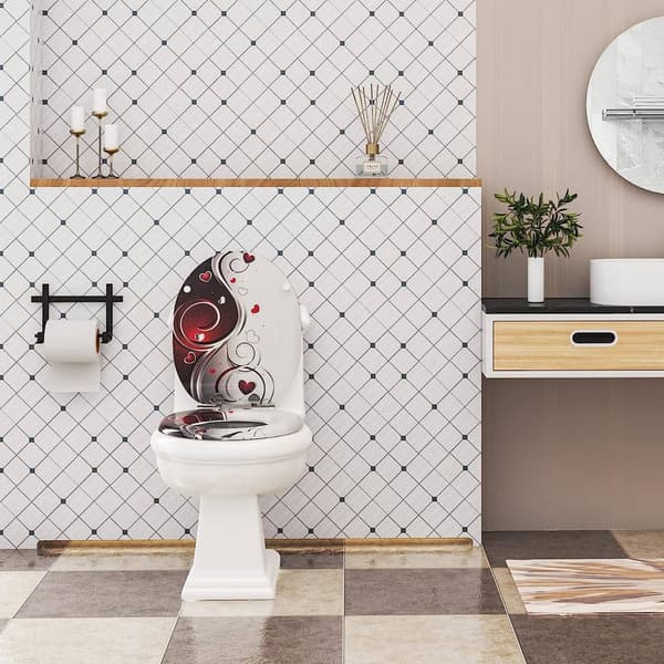 Wc-istuin soft close, MDF ja soikea muoto