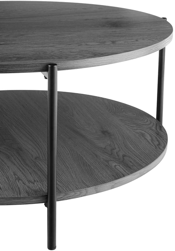 Sofabord Edduma med 2 bordplader | Farve: grå | Mål: 80x80x40 cm