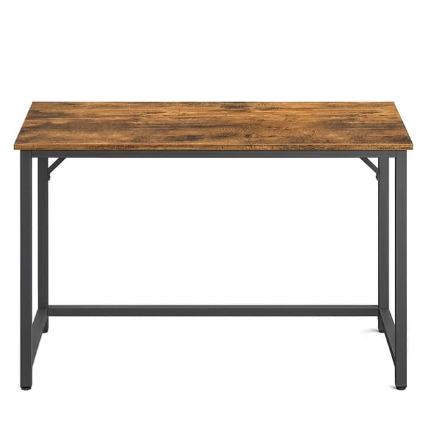 Computerbord til hjemmearbejde, stabilt og nemt at samle | Sort | 100x50x75,5 cm