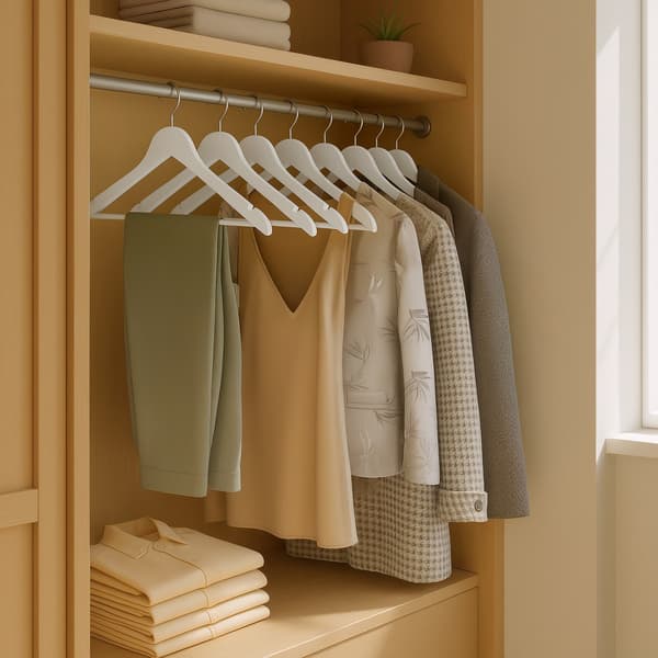 Klädhängare av trä 20 stycken | Vit