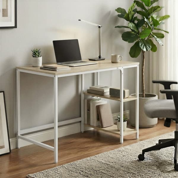 Moderne bureau | Beige-wit | 100x50x76 cm