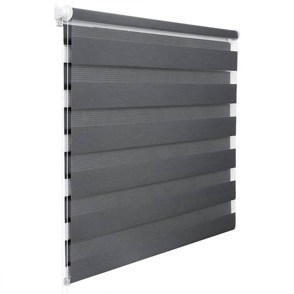 Dobbelt rullegardin uden boring Easyfix | Mørkegrå | 90x130 cm