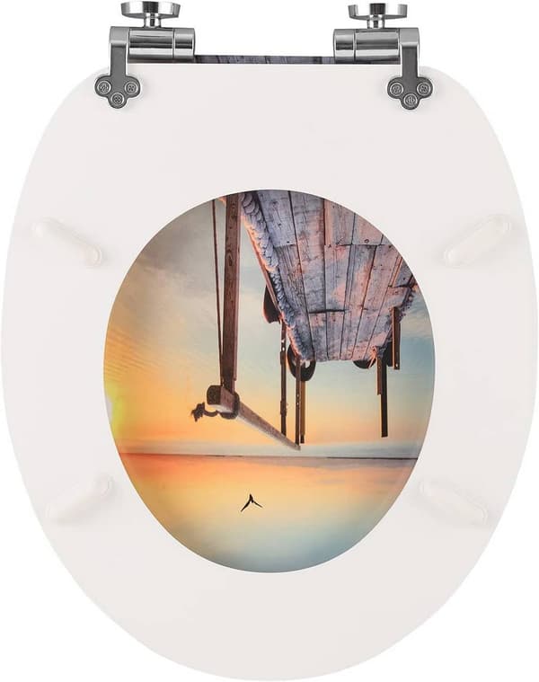 WC-istuin MDF soft close -saranoilla Sunset | Auringonlasku