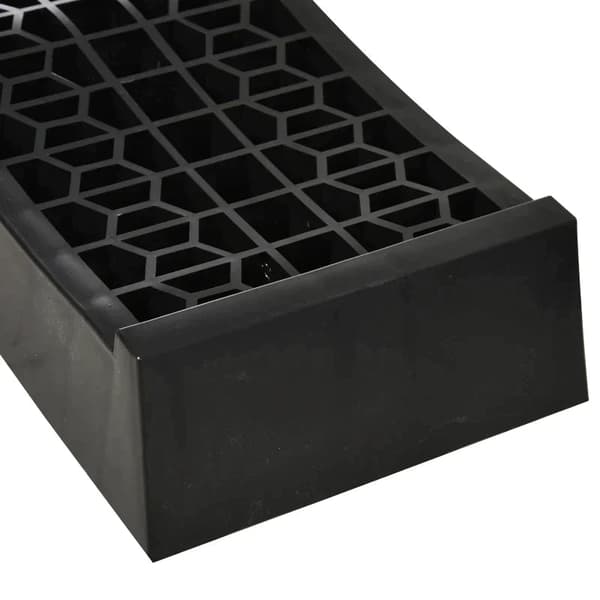 Bilramper til kantsten, sæt af 2 | Farve: Sort | Mål: 20x70x8 cm